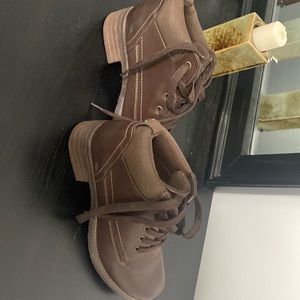 Shoes boot, brown, 7.5